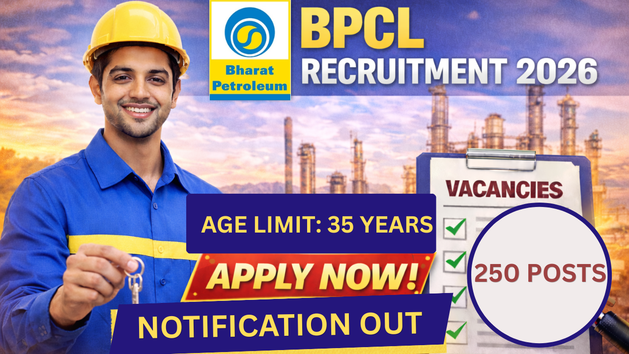 BPCL Junior Executive Associate Executive and Secretary Recruitment 2026