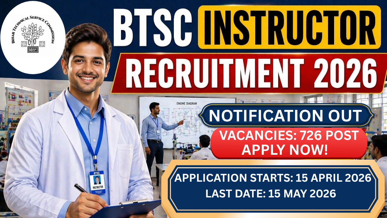 BTSC Instructor Recruitment 2026