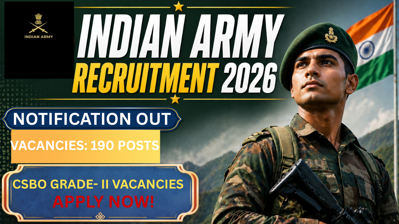 Indian Army CSBO Recruitment 2026