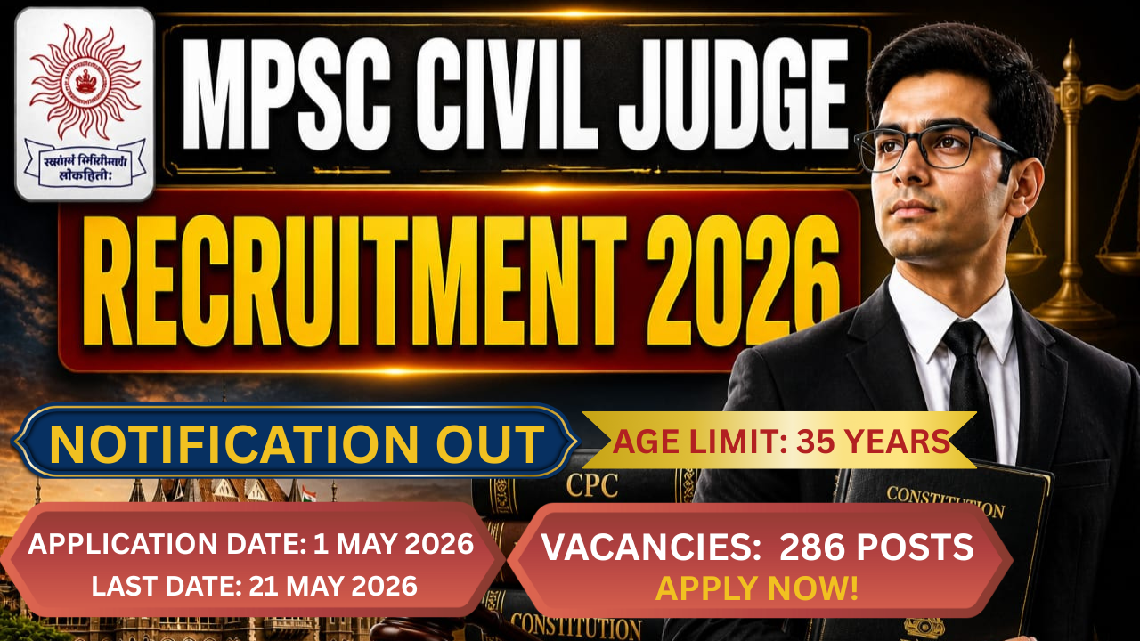 MPSC Civil Judge Recruitment 2026
