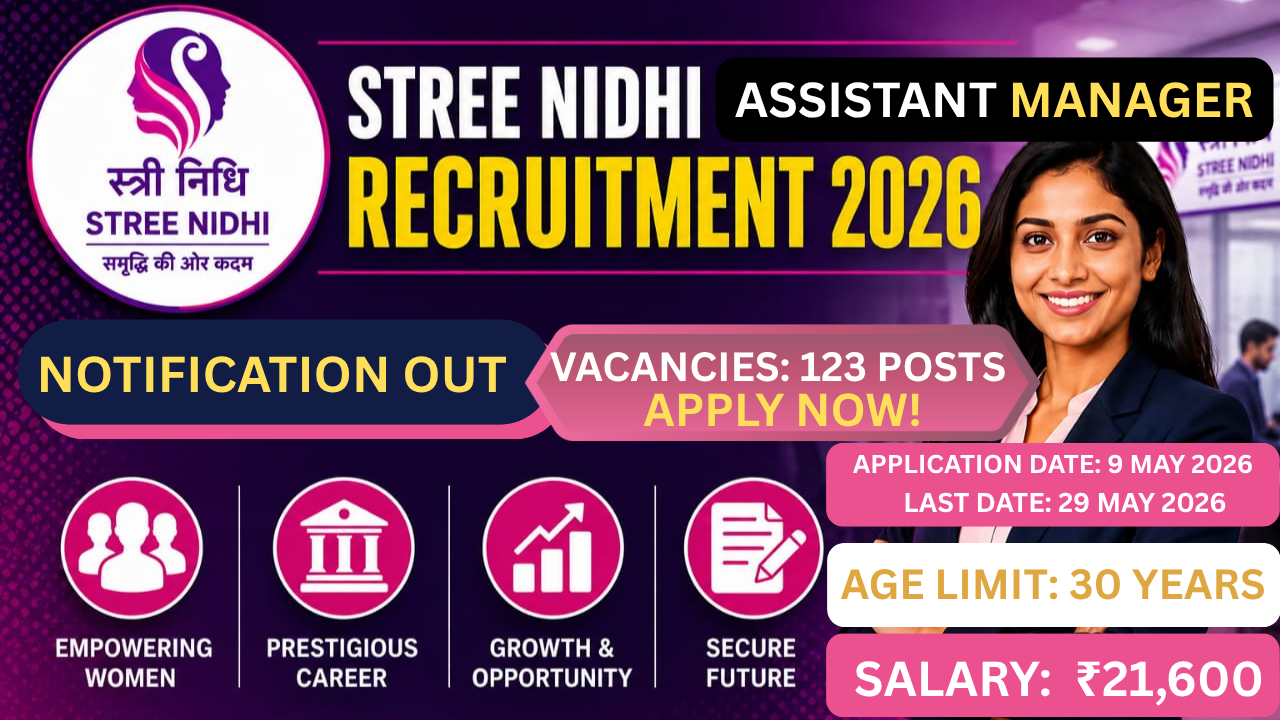 Stree Nidhi Assistant Manager Recruitment 2026
